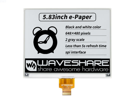 5.83'' 640X480 3 Colors Red Black White EPaper Display Electronic Tag Eink Screen