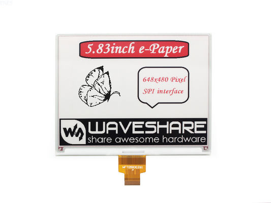 5.83'' 640X480 3 Colors Red Black White EPaper Display Electronic Tag Eink Screen