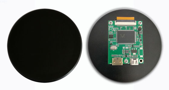 3.4'' 800x800 IPS TFT LCD Circular Instrument Screen Round Video HDMI Input Board