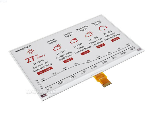 7.5 Inch 800x480 Wide Temperature IPS TFT LCD Electronic Paper Display