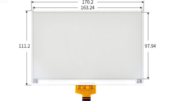 7.5 Inch 800x480 Wide Temperature IPS TFT LCD Electronic Paper Display