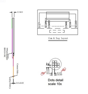 0.77'' 64x128 White Mono OLED Display SPI I2C SSD1312 PMOLED Screen Super Small