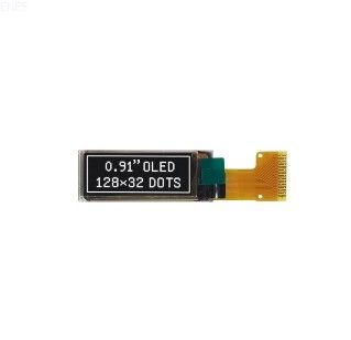 0.91'' 128x32 Mono OLED Screen SSD1306 Interface 14 Pin White Monochrome