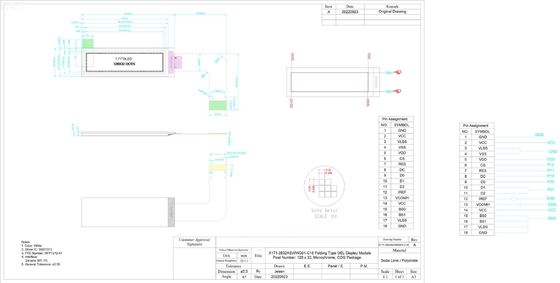 1.71'' OLED Monochrome Display With IC SSD1312 128×32 Serial Peripheral Interface