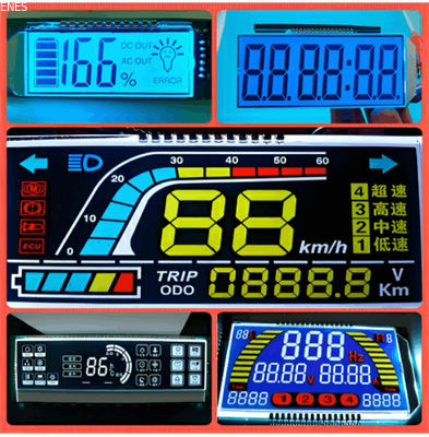 TN HTN STN FSTN VA Segment Graphic Monochrome LCD Display RGB  LCD Segment Display For Infrared Thermometer Custom