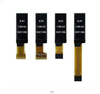 0.91 inch 128x32 Monochrome OLED Display Module Manufacturer Support interface 12C Driver IC SSD1306 with Customized FPC